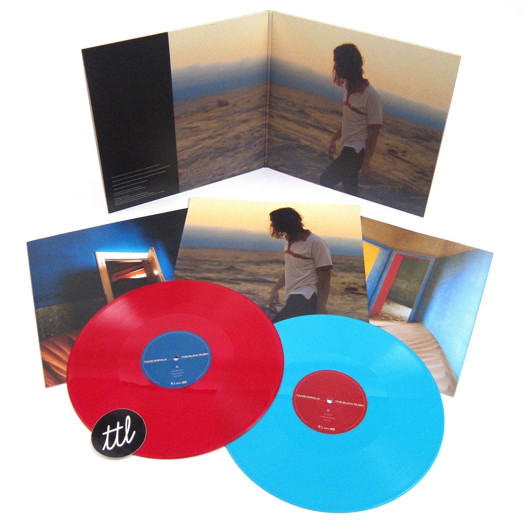 Tame Impala: The Slow Rush (180g, Indie Exclusive Red / Light Blue Colored Vinyl) Vinyl 2LP