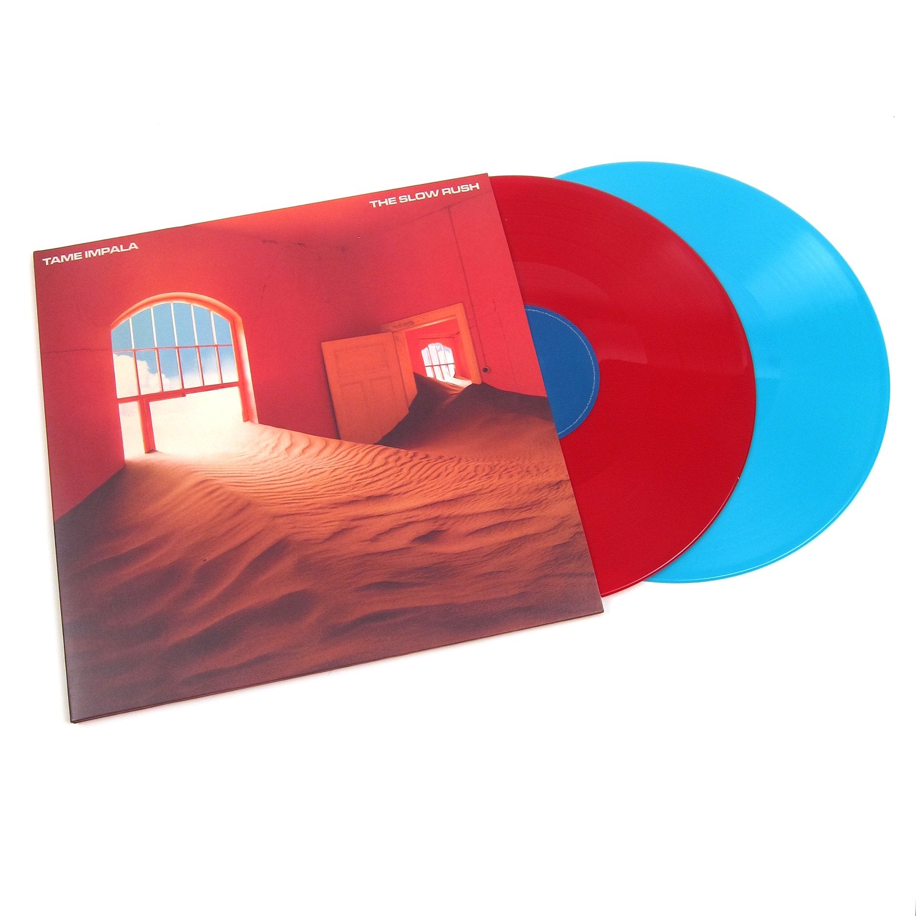 Tame Impala: The Slow Rush (180g, Indie Exclusive Red / Light Blue Colored Vinyl) Vinyl 2LP
