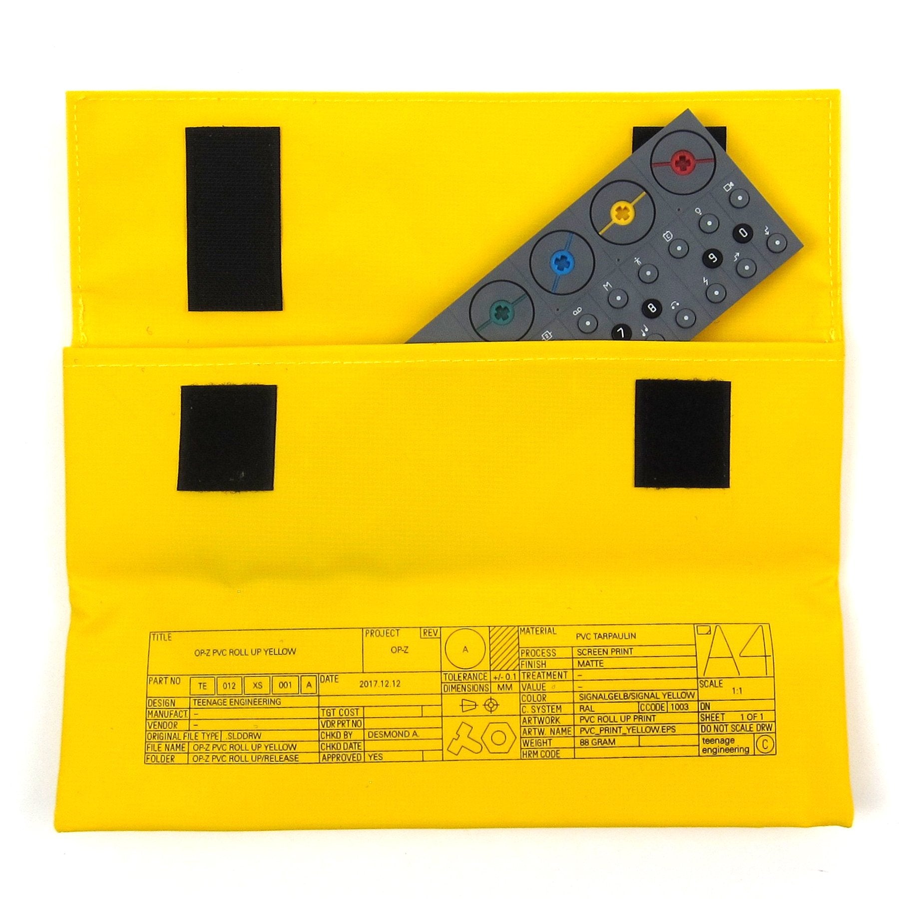 Teenage Engineering: OP-Z PVC Roll Up Bag - Yellow
