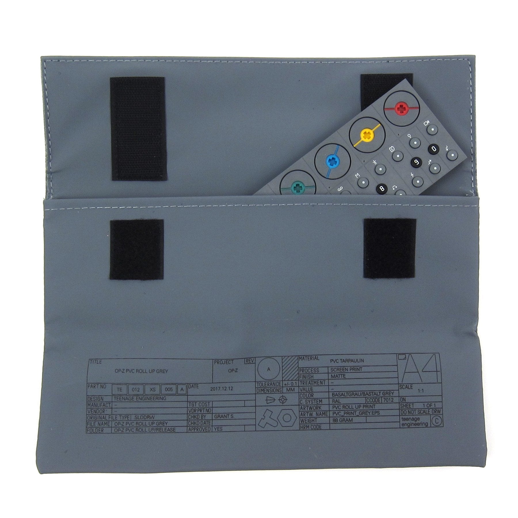 Teenage Engineering: OP-Z PVC Roll Up Bag - Grey