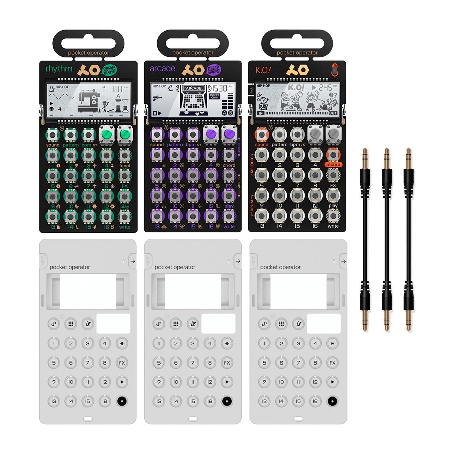 Teenage Engineering: PO Ultimate Punch Pocket Operator Bundle (PO-12, PO-20, PO-33)