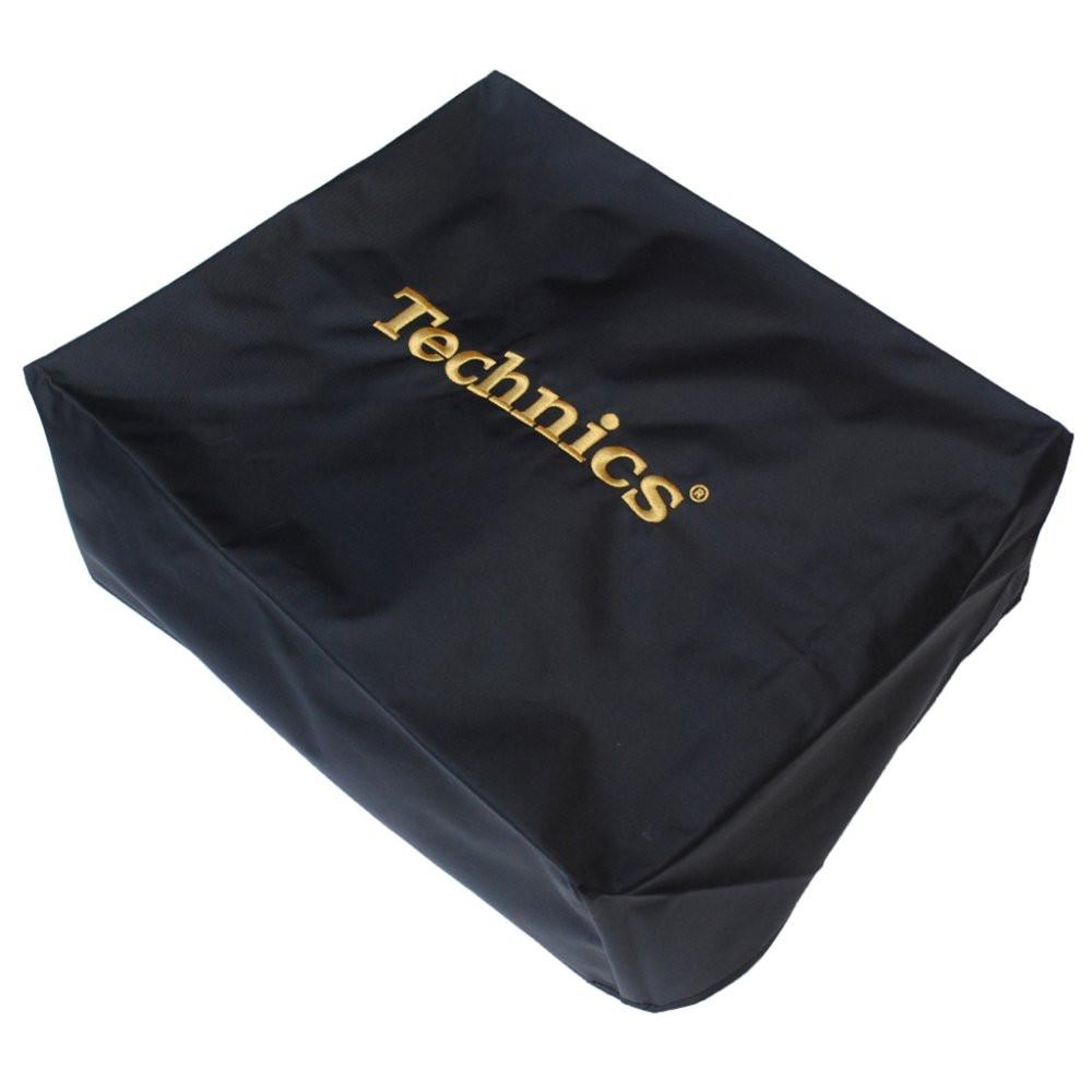 Technics: Embroidered Deck Turntable Cover - Black / Gold