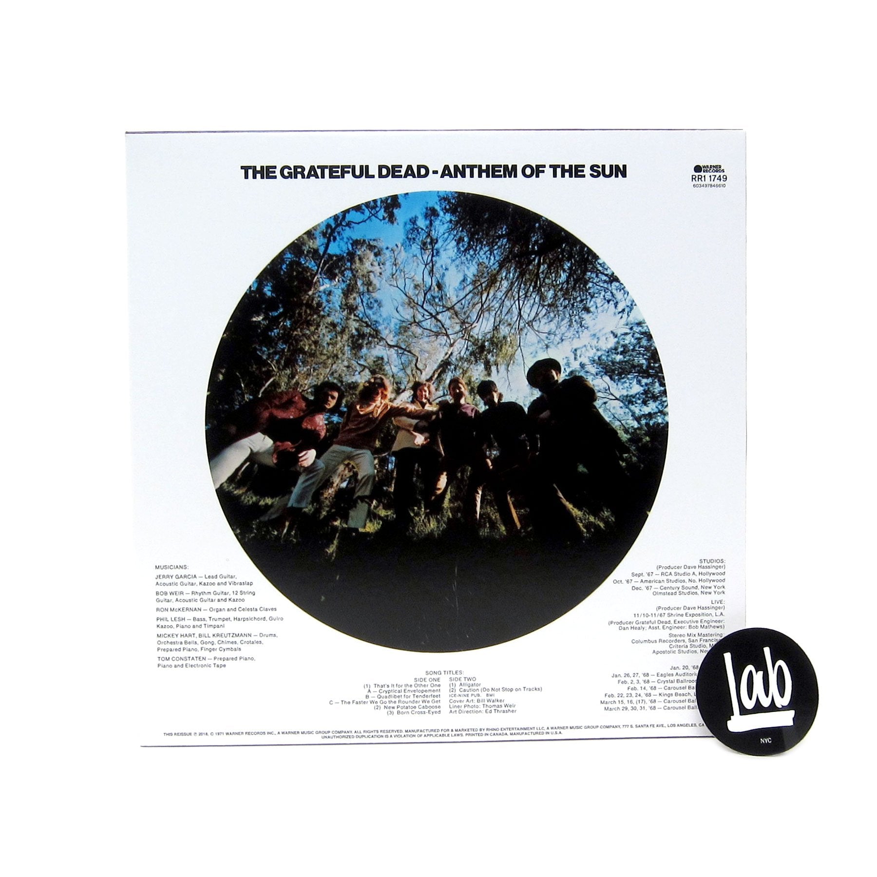 The Grateful Dead: Anthem Of The Sun (Pic Disc) Vinyl LP