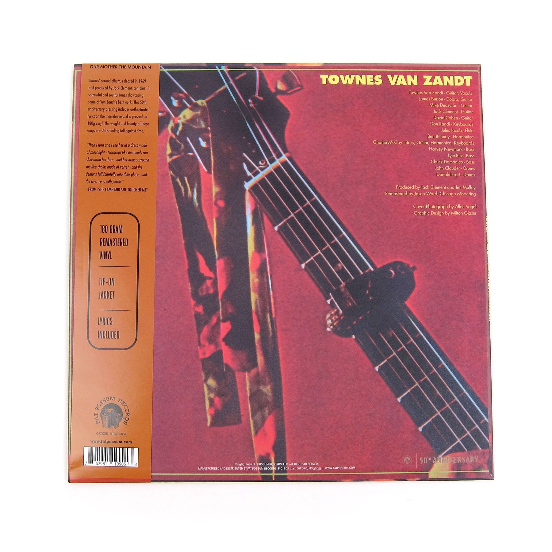 Townes Van Zandt: Our Mother The Mountain - 50th Anniversary (180g) Vinyl LP
