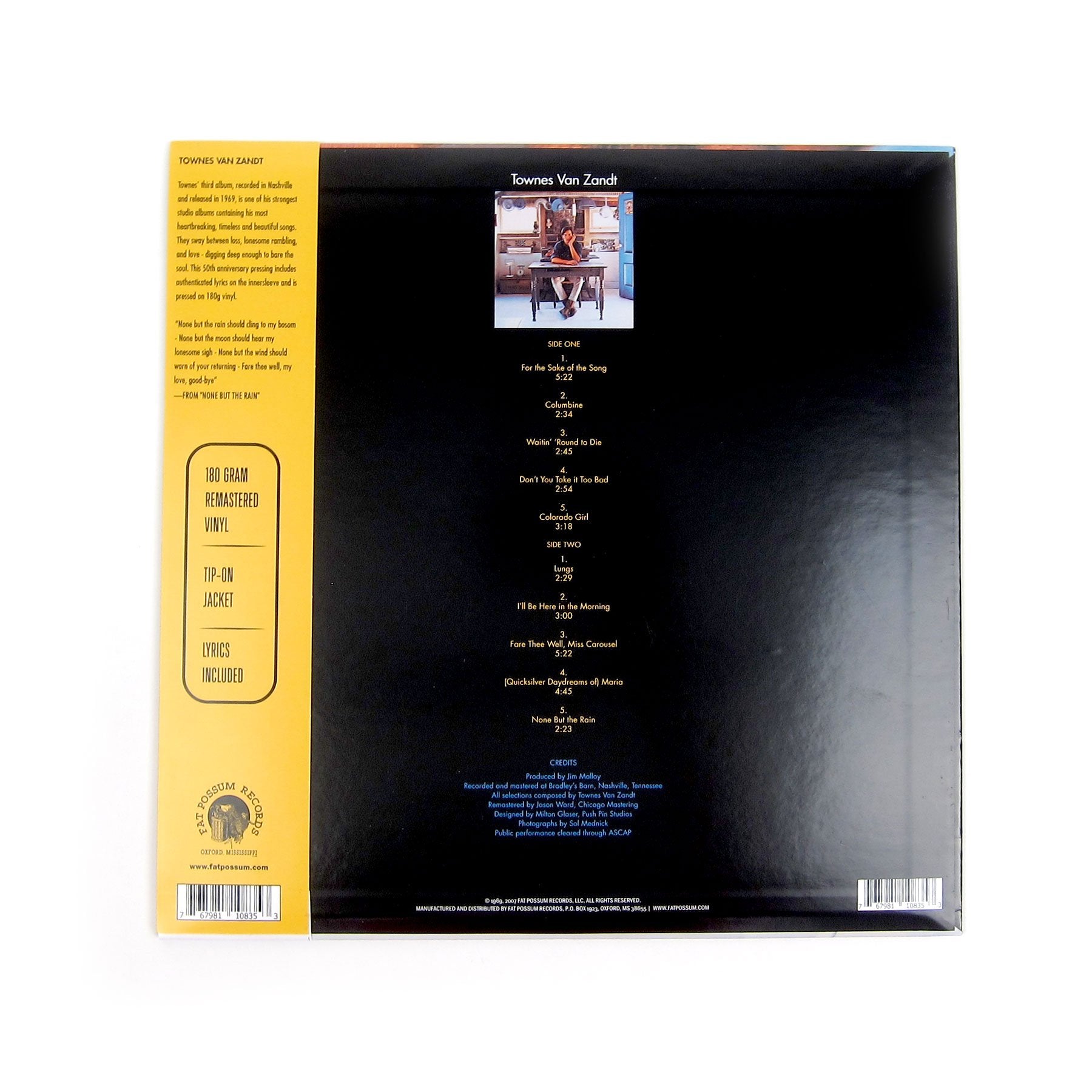 Townes Van Zandt: Townes Van Zandt - 50th Anniversary (180g) Vinyl LP