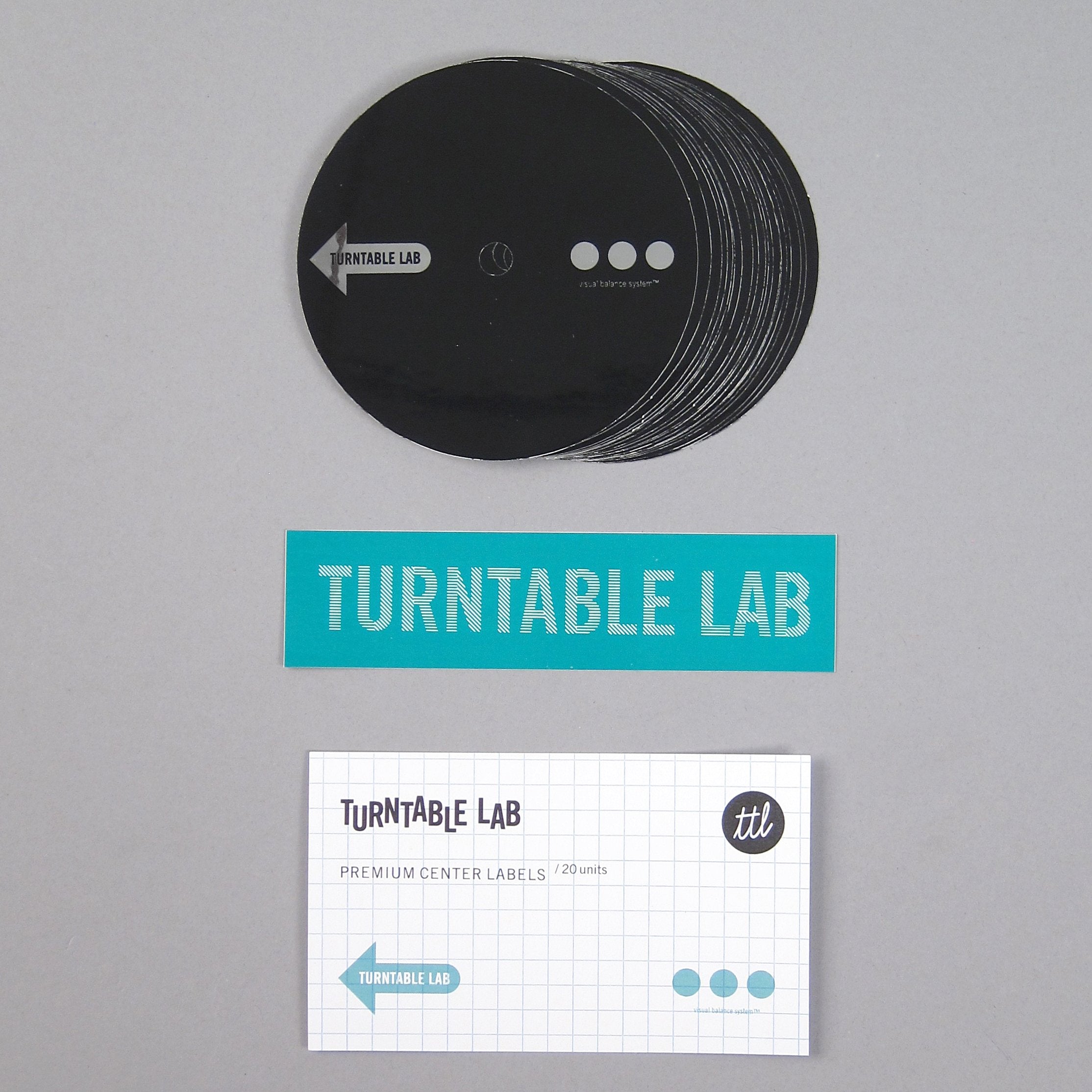 Turntable Lab: Premium Center Labels For DVS Vinyl (20 Pack)