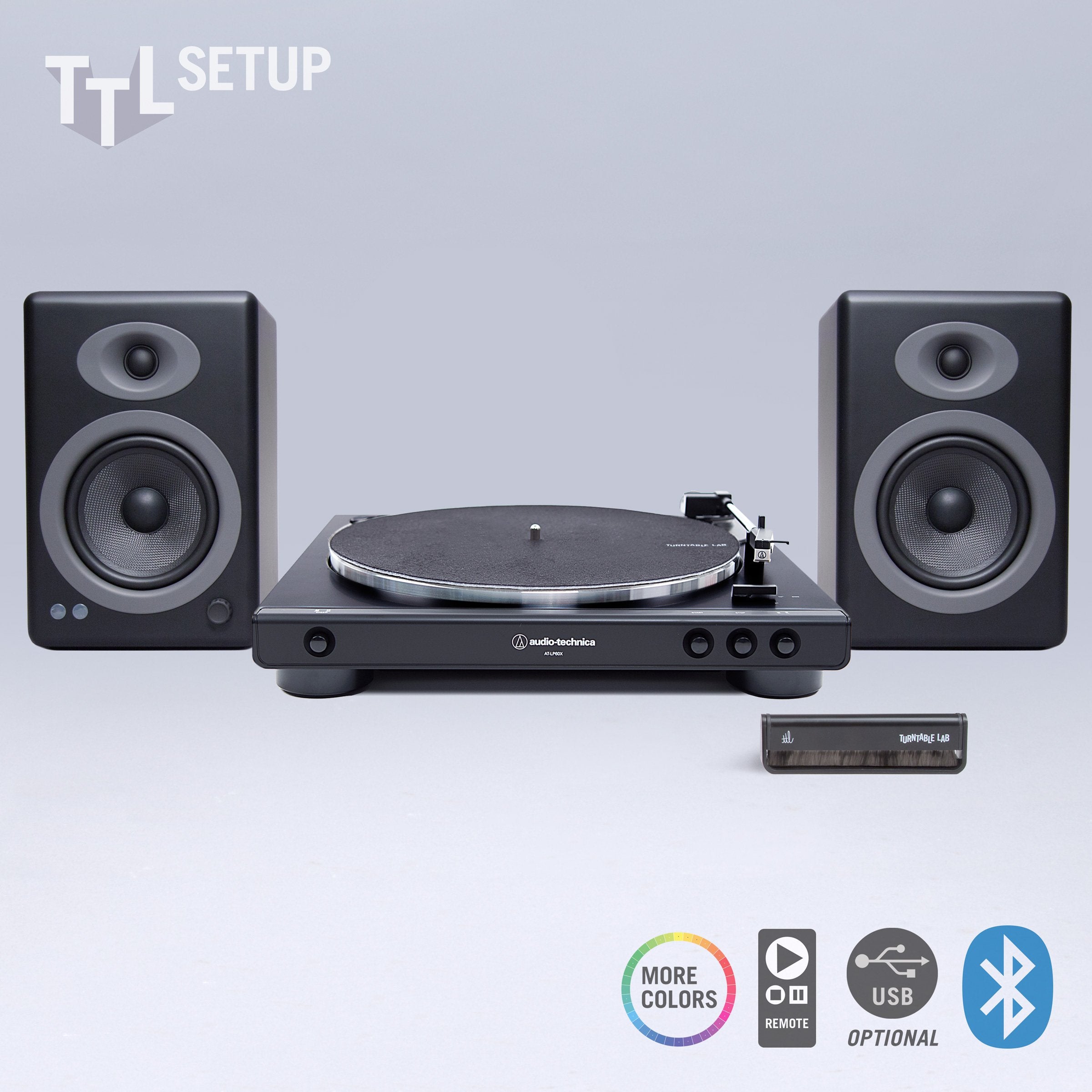 Audio-Technica: AT-LP60X / Audioengine A5+ Wireless / Turntable Package (TTL Setup)