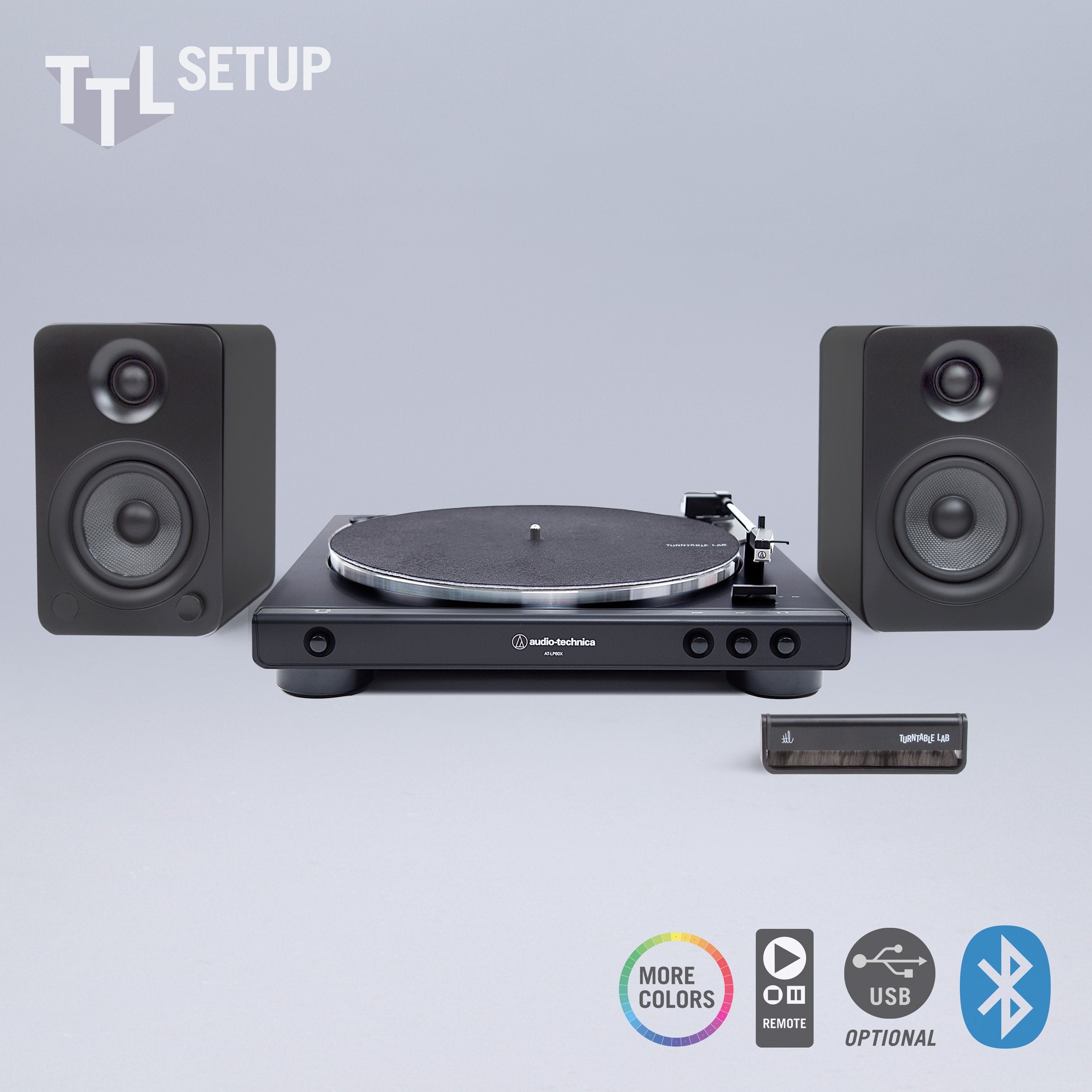 Audio-Technica: AT-LP60X / Kanto YU4 / Turntable Package