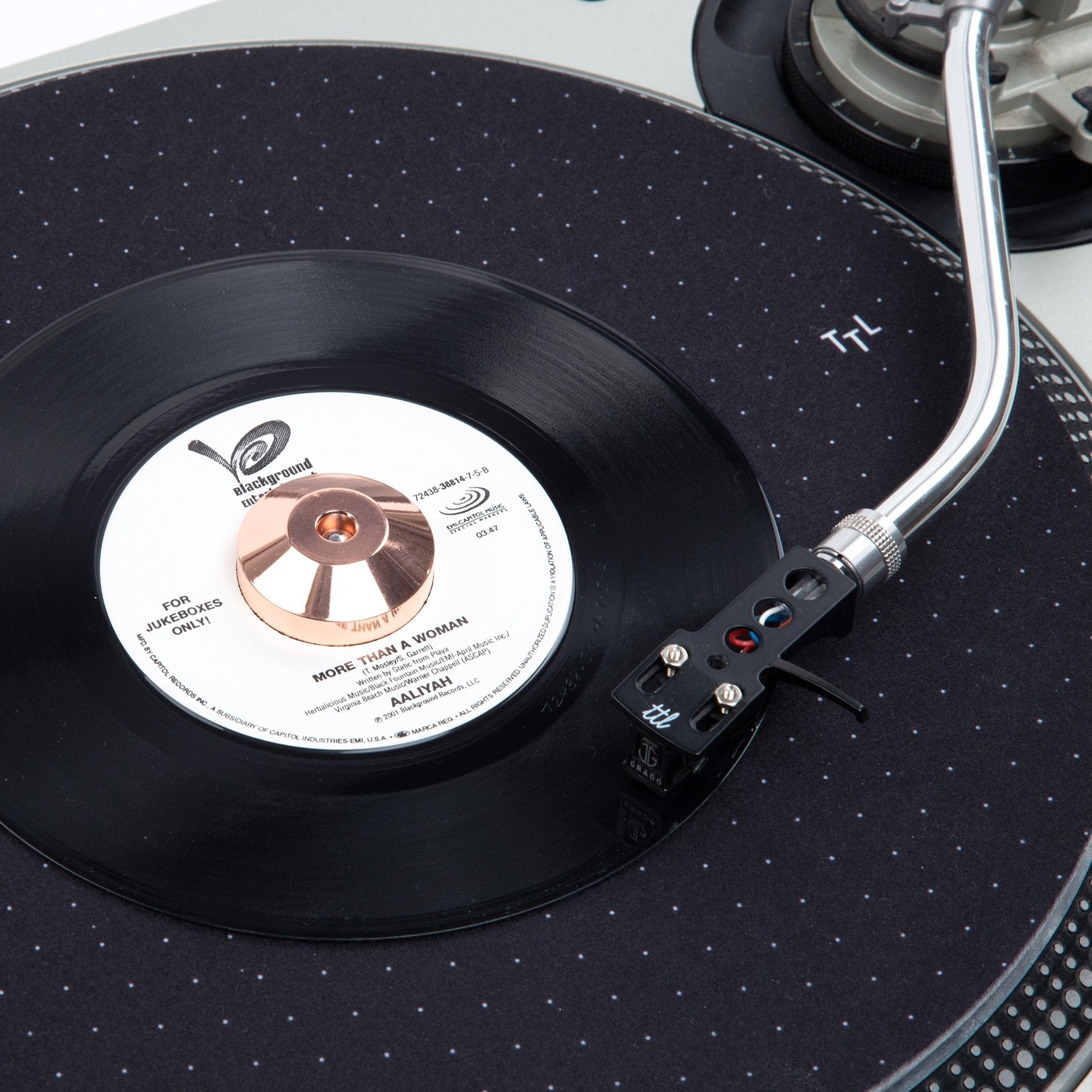 Turntable Lab 45 Record Adaptor Copper Chrome