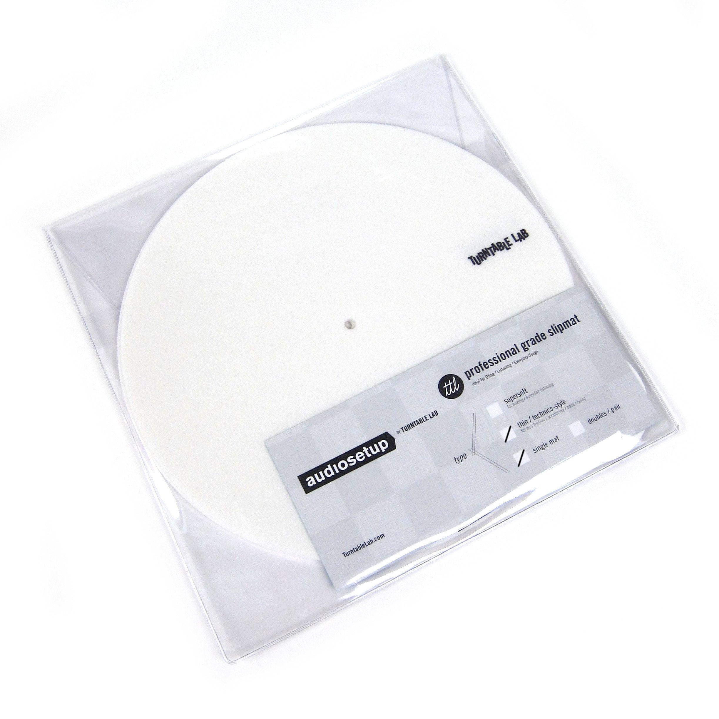 Turntable Lab: Pro Thin Slipmats (Technics Style) - White