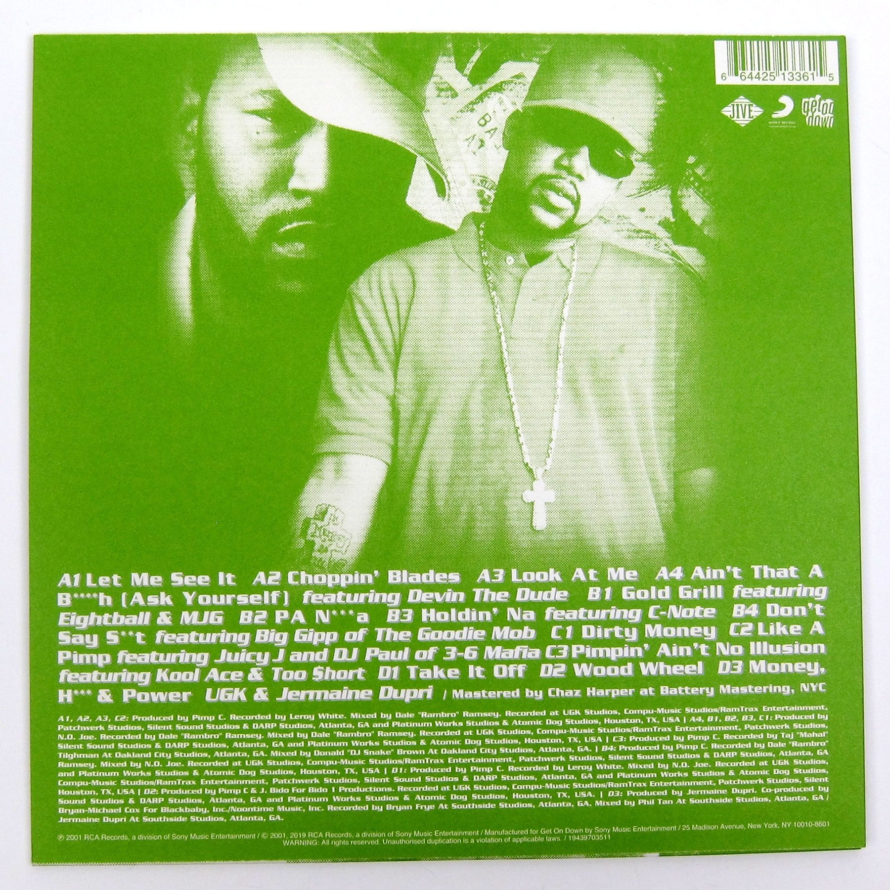 UGK: Dirty Money (Colored Vinyl) Vinyl 2LP