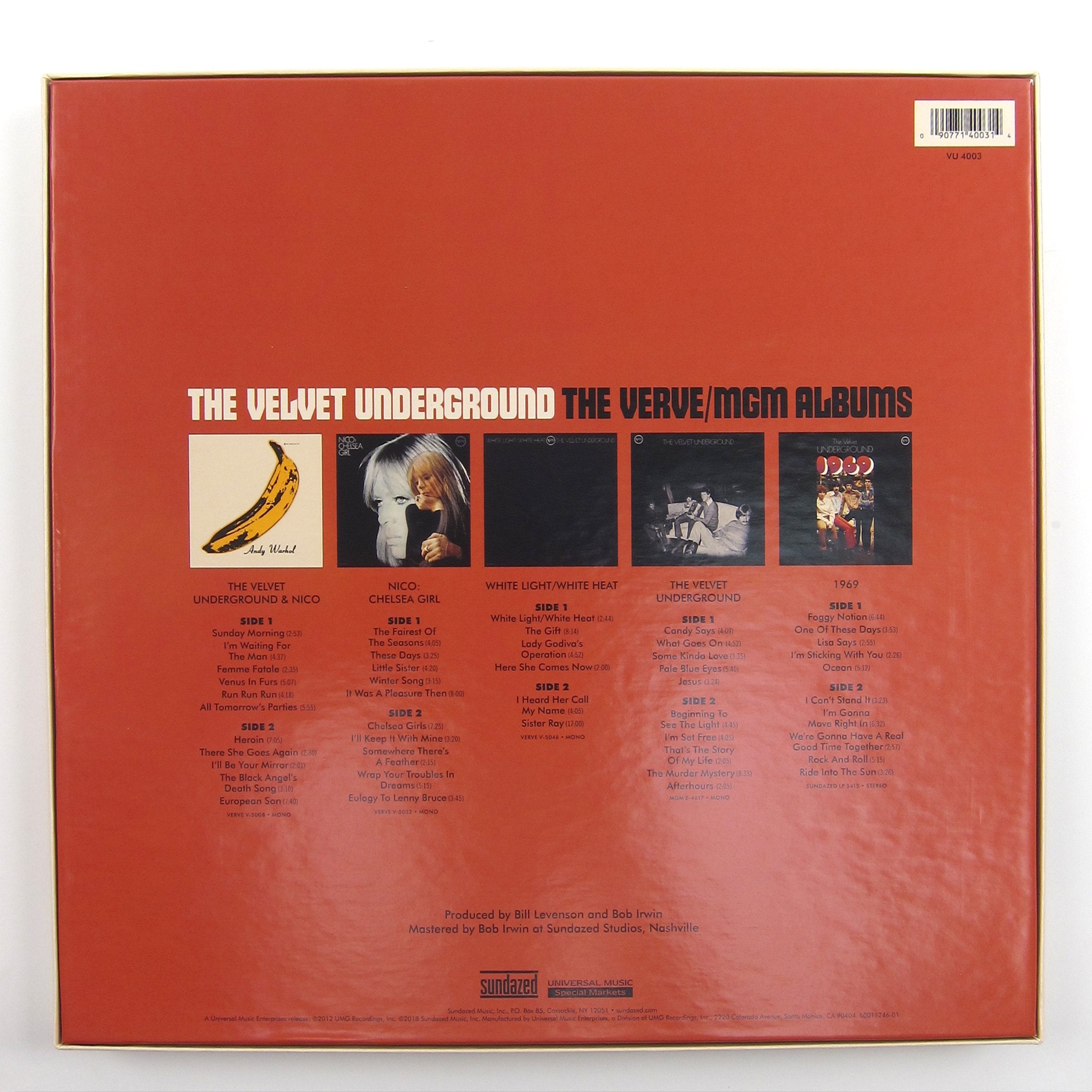 The Velvet Underground: The Verve / MGM Albums Vinyl 5LP Boxset