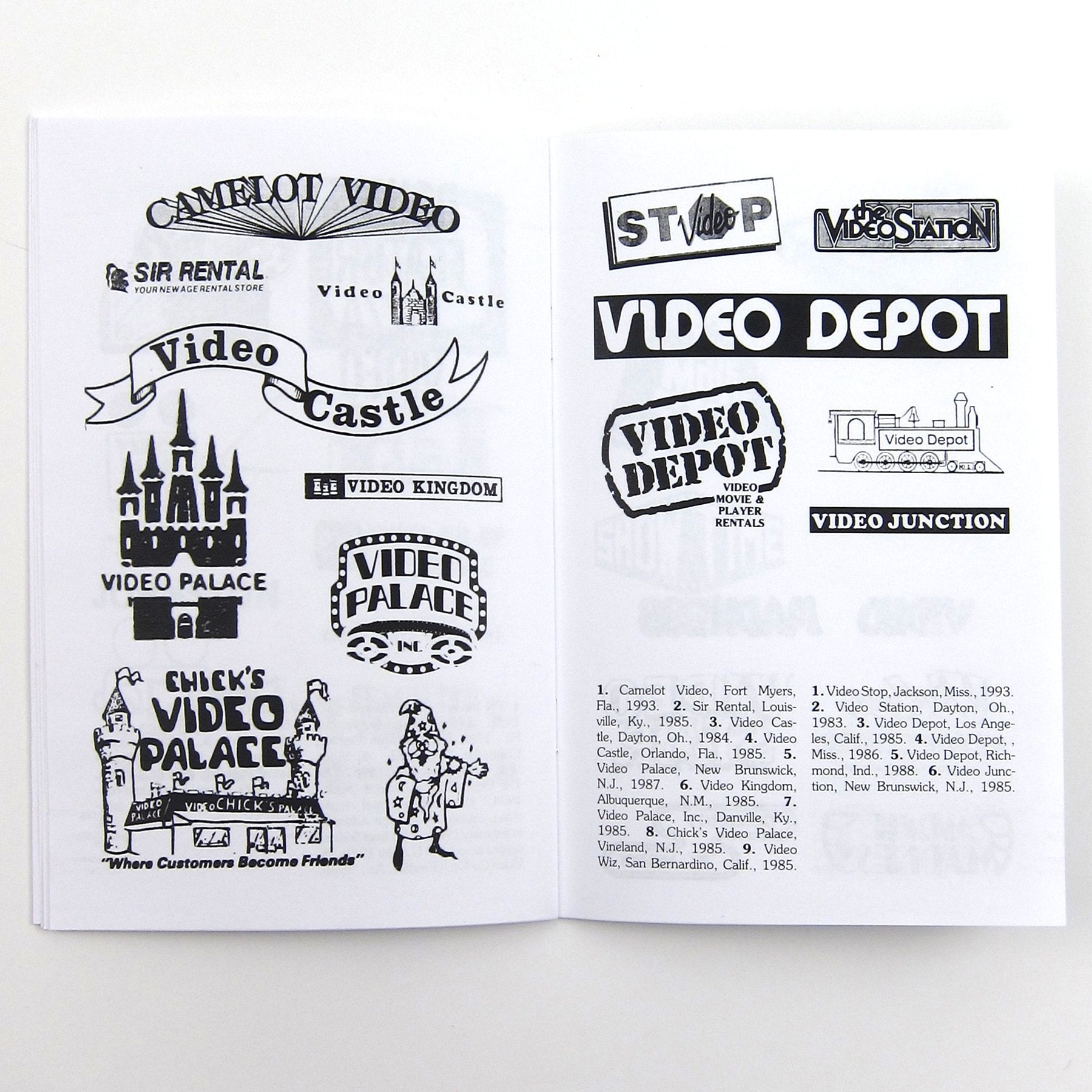 Videoland: A Visual Catalog of American Video Store Logos 1980-1995 Zine